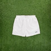 (2004) Adidas Spell Out Embroidered Logo White Sports Shorts - XL (34-38”)